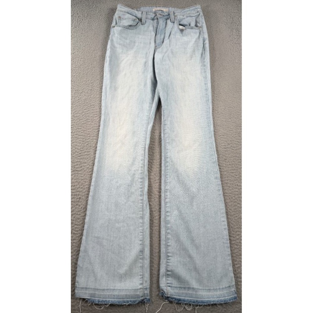 Levi's 725 High Rise Bootcut Jeans Womens 30 (26x32) Lightโ Wash Raw Hem